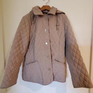 Gallery Petite Women's Jacket Tan Winter Jacket Petite Small